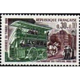 Journée du timbre : omnibus des facteurs année 1969 n° 1589 yvert et tellier luxe