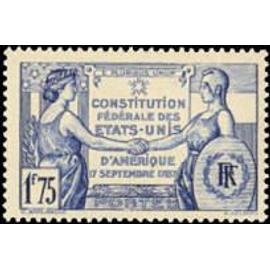 Sesquicentenaire de la constitution des États-Unis année 1937 n° 357 yvert et tellier luxe