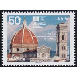 Unesco : 50 ans du patrimoine mondial universel année 2022 timbre de service n° 183 yvert et tellier luxe