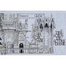 Les Trésors de Notre Dame (1) : les façades de Notre Dame voûtes, arcs-boutants, gargouilles et chimères bloc feuillet n° 151 année 2020 n° 5409A yvert et tellier luxe