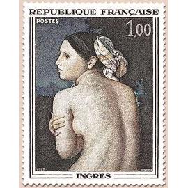 France 1967, très beau timbre neuf** luxe yvert 1530 - Tableau "La Baigneuse" par Ingres.