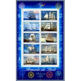 france 1999, très beau bloc feuillet neuf** luxe yvert 25, 10 timbres 3269 à 3278, Collection Jeunesse - l