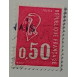 TIMBRE FRANCE MARIANNE BEQUET ROUGE 0.50
