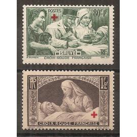 459 - 460 (1940) Croix-Rouge Française N* (cote 12,5e) (9341)