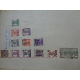 Timbres Chine - Inde - Arménie - Liban - Palestine