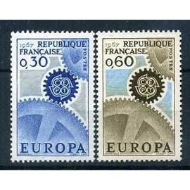 Europa : la paire année 1967 n° 1521 1522 yvert et tellier luxe