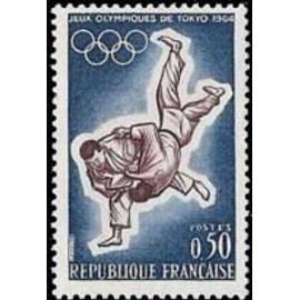 Jeux olympiques de Tokyo : judo année 1964 n° 1428 yvert et tellier luxe