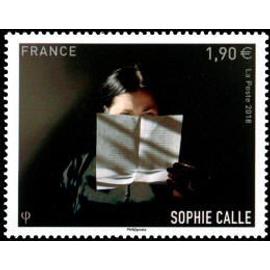 Art ; oeuvre de Sophie Calle placticienne, pjotograohe .. année 2018 n° 5272 yvert et tellier luxe