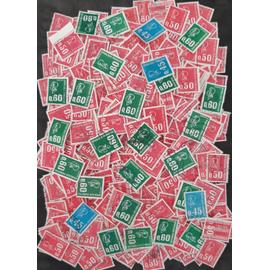 lot vrac de plus de 470 timbres Marianne de Béquet oblitérés, France, années 1970-1975