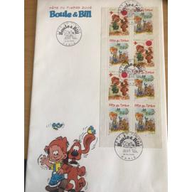 Bloc de 8 timbres Boule et Bill fête du timbre 2002