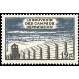 10ème anniversaire de la libération des camps de déportation année 1955 n° 1023 yvert et tellier luxe