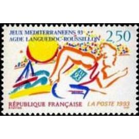 Jeux méditerranéens 93 Agde (Languedoc Roussillon) année 1993 n° 2795 yvert et tellier luxe