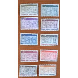Lot de 10 timbres d'Andorre (Série)