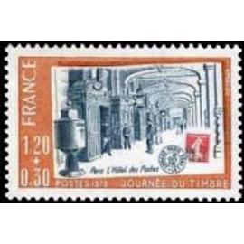 Journée du timbre : hôtel des postes de Paris année 1979 n° 2037 yvert et tellier luxe