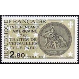 Indépendance américaine : traités de Versailles et de Paris année 1983 n° 2285 yvert et tellier luxe