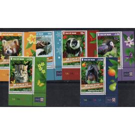 Ile de Man timbres parc animalier 2015