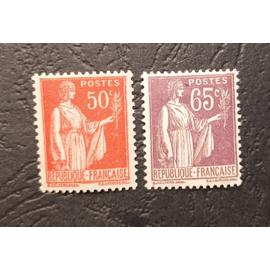 Timbre France 1932 , Y&T n 283 , 284 , non oblitérés , bon état.