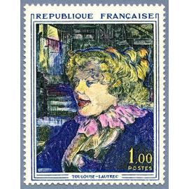 france 1964, très beau timbre neuf** luxe yvert 1426, oeuvre de Toulouse Lautrec, "l