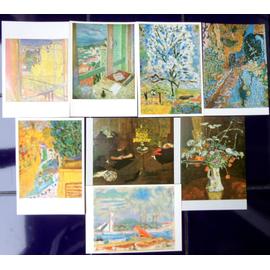 BONNARD 8 cartes postales tableaux peinture reproduction