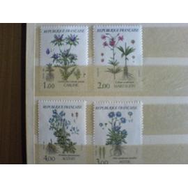 SERIE 4 TIMBRES  FLORE 1983 YT 2226, 2267, 2268, 2269