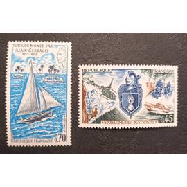 Timbre France neuf 1970 , Y&T n 1621 , 1622 , non oblitérés , comme neuf.