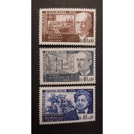 Timbre France neuf 1970 , Y&T n 1626 , 1627 , 1628 , non oblitérés , comme neuf.
