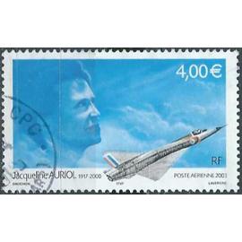 france 2003, beau timbre de poste aérienne, yvert 66, jacqueline auriol, Première femme pilote d