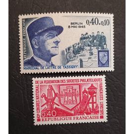 Timbre France neuf 1970 , Y&T n 1639 , 1642 , non oblitérés , comme neuf.
