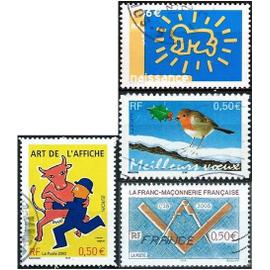 france 2003, beaux timbres yvert 3540 naissance - enfant à 4 pattes, 3556 Europa, Bal De L
