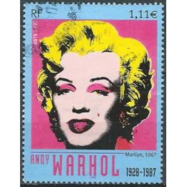France 2003, Beau timbre Yvert 3628, Marylin Monroe Par Andy Warhol, Oblitéré, Tbe