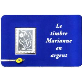 Timbre Marianne en argent 5 euros
