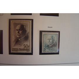 2 timbres Pétain type Mazelin 1942 ref Yt 524 et 525