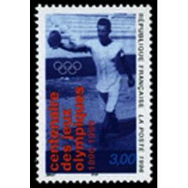 Centenaire des Jeux Olympiques : lanceur de disque année 1996 n° 3016 yvert et tellier luxe