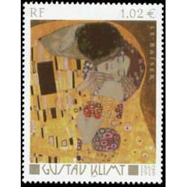Art : "le baiser" de Gustv Klein année 2002 n° 3461 yvert et tellier luxe
