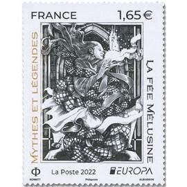 Europa : mythes et légendes : la fée Mélusine année 2022 n° 5573 yvert et tellier luxe