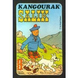 Tintin et Milou - Autocollant Kangourak Salik - Hergé.