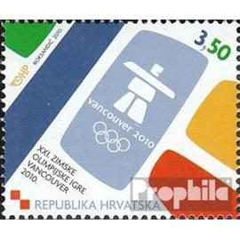 Croatie 933 (édition complète) neuf 2010 Jeux Olympiques Jeux d'hiver