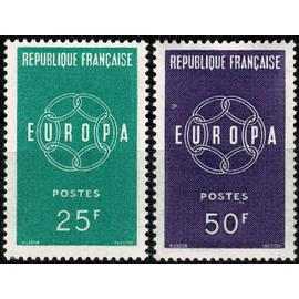 Europa : la paire année 1959 n° 1218 1219 yvert et tellier luxe