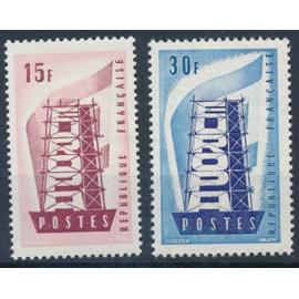 Europa : la paire année 1956 n° 1076 1077 yvert et tellier luxe
