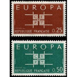 Europa : la paire année 1963 n° 1396 1397 yvert et tellier luxe