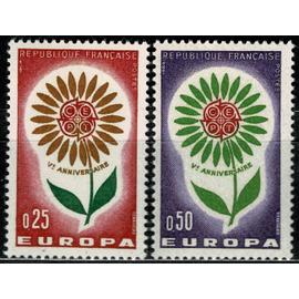 Europa : la paire année 1964 n° 1430 1431 yvert et tellier luxe
