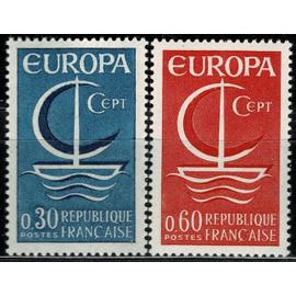 Europa : la paire année 1966 n° 1490 1491 yvert et tellier luxe