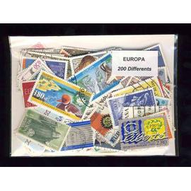 EUROPA - LOT de 200 timbres differents - Tous pays