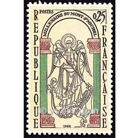 Millénaire du Mont Saint Michel année 1966 n° 1482 yvert et tellier luxe