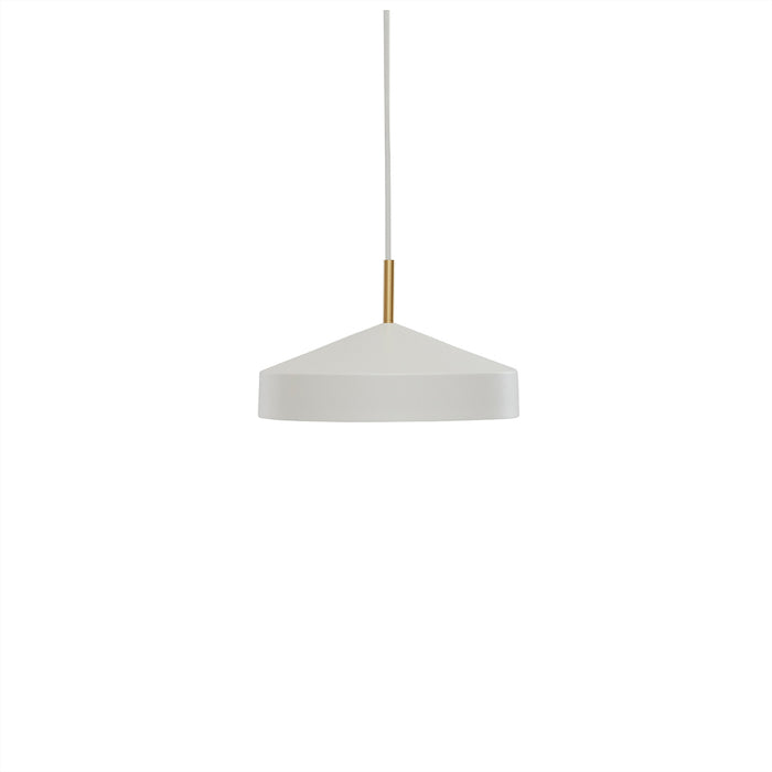 Lampe pendant blanc en métal Ø30xH18cm