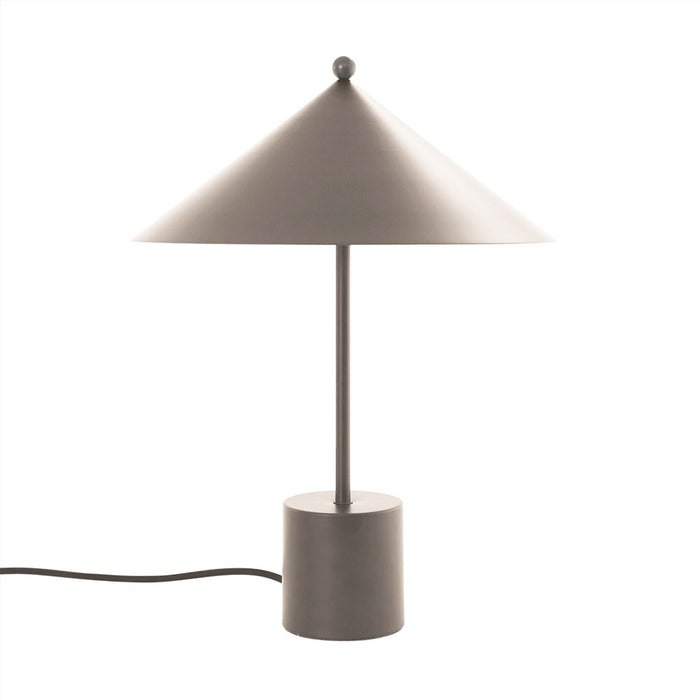 Lampe de table gris en métal Ø35xH50cm