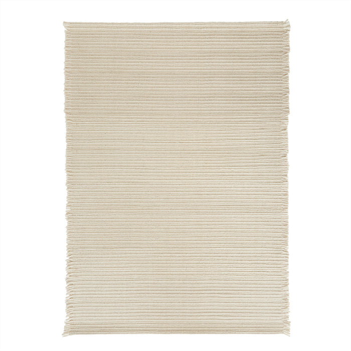 Tapis blanc en laine 200x146cm