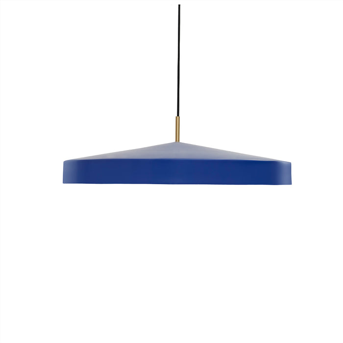 Lampe suspendue bleu en métal Ø65xH19cm