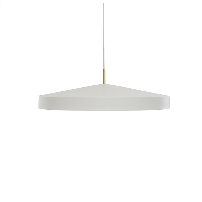 Lampe suspendue blanc en métal Ø65xH19cm