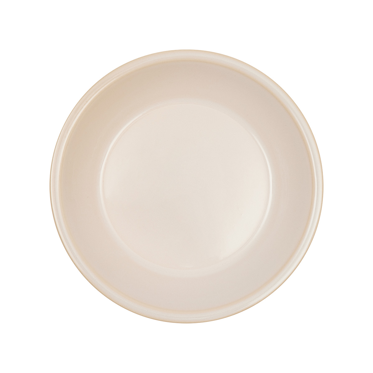 Assiette blanc en terre cuite Ø19xH4cm
